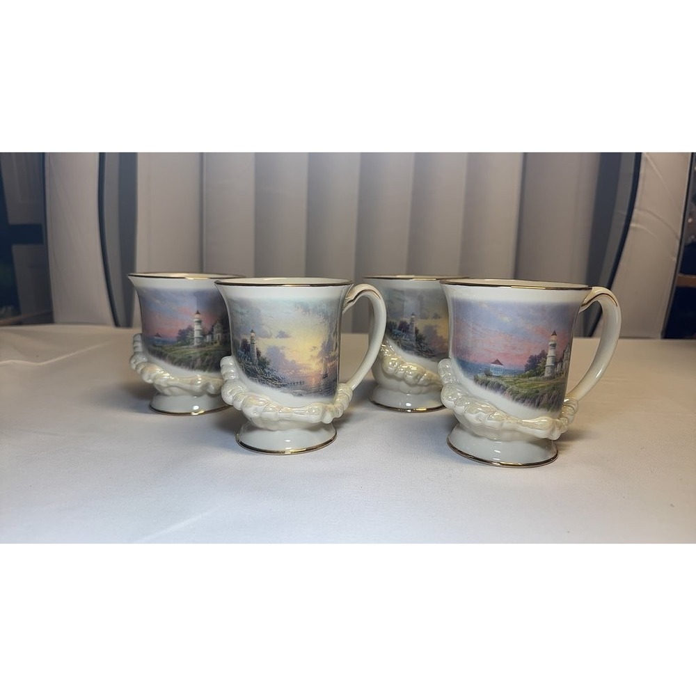 Set‎ of Lenox Lighthouse Collection Fine Porcelain Mugs